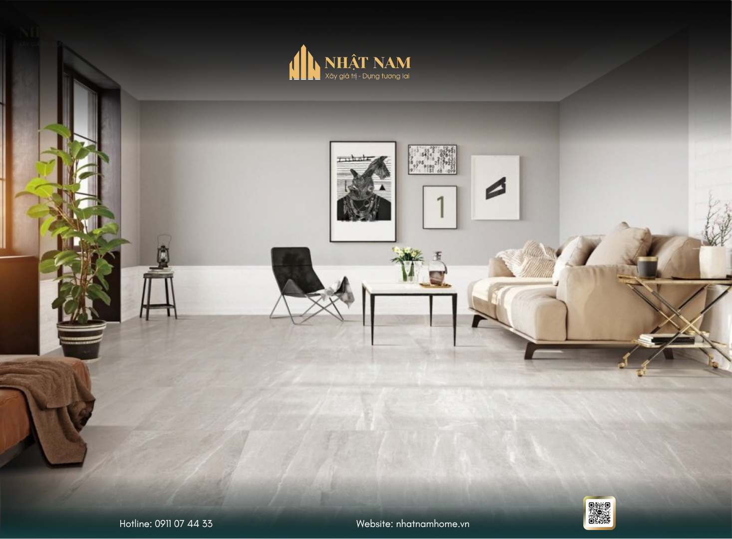7 mẫu gạch lát nền giả gỗ 60x60cm họa tiết độc đáo cho không gian sang trọng